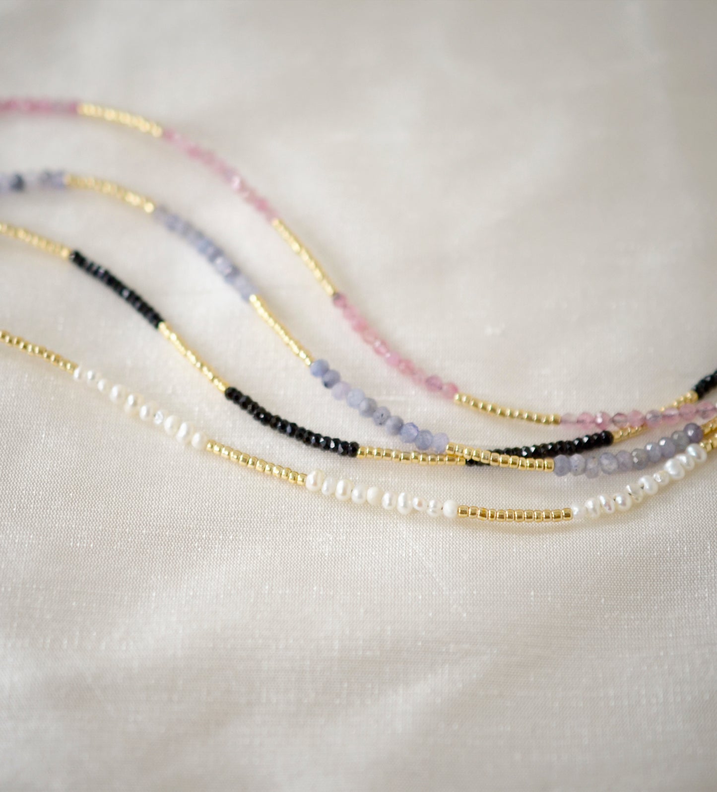 Beaded White Pearl Necklace