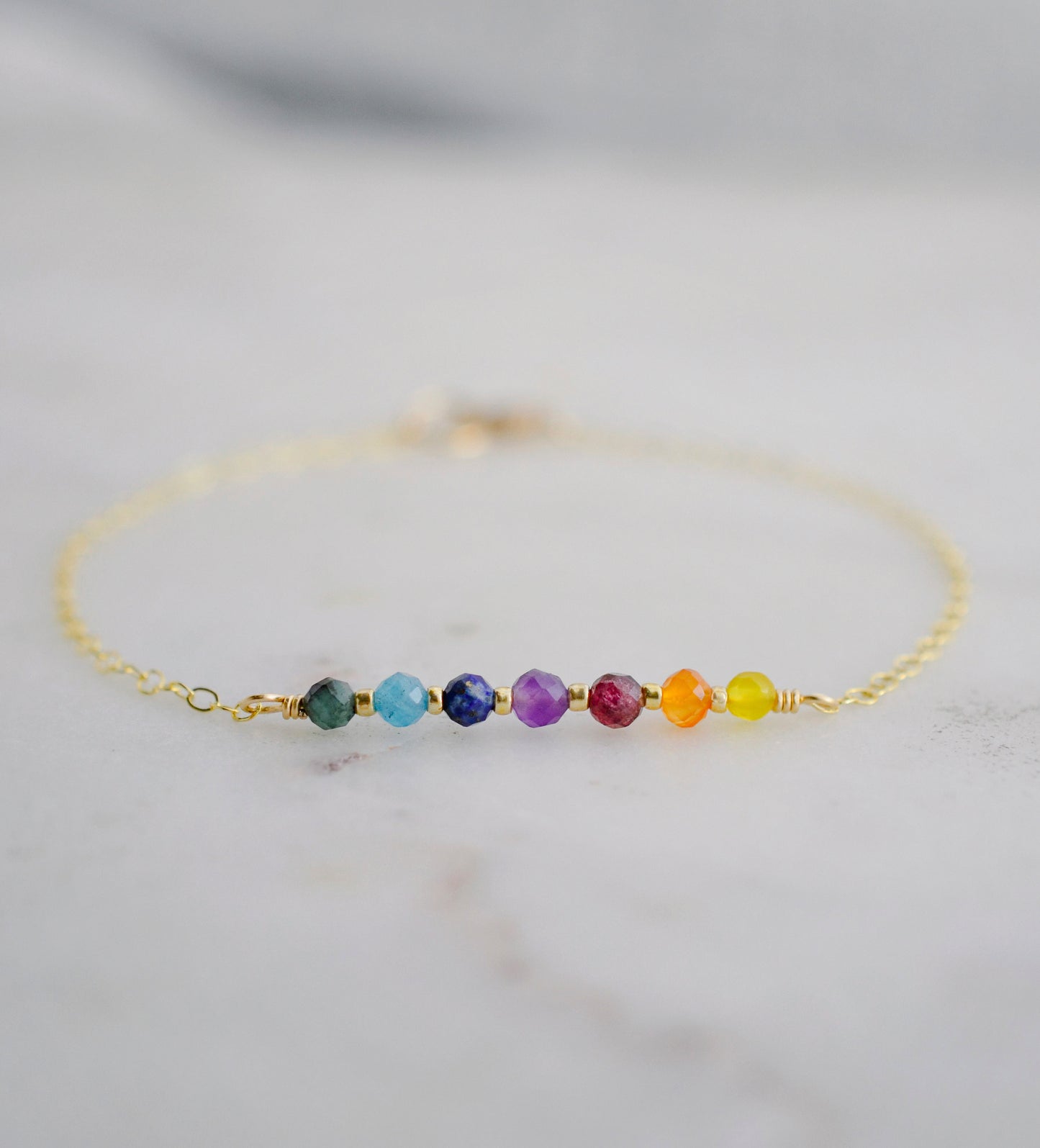 Rainbow Chakra Gemstone Bracelet