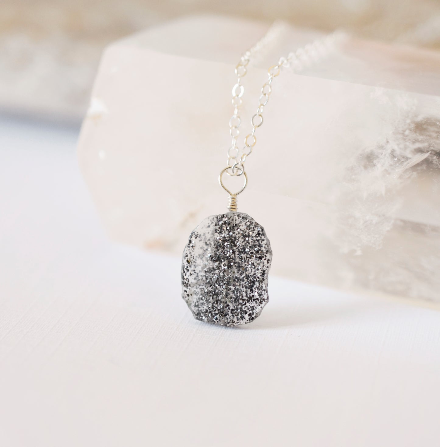 black sunstone necklace, sunstone pendant, jewelry, black gemstone, crystal, raw rough, gold, sterling silver