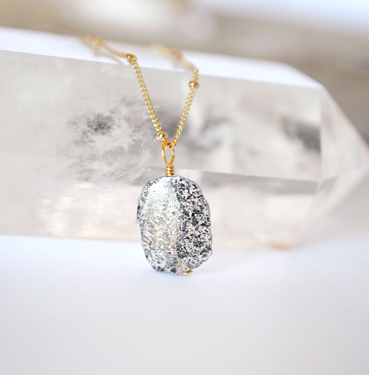 black sunstone necklace, sunstone pendant, jewelry, black gemstone, crystal, raw rough, gold, sterling silver