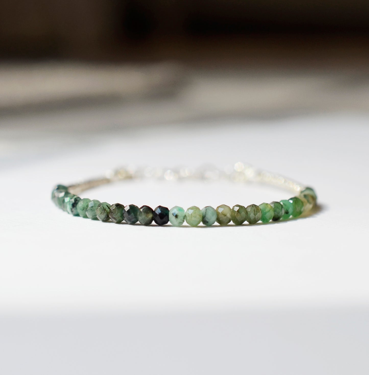 Beaded Gemstone Bracelet, Sterling Silver, 14k Gold Filled, layering bracelets, crystal bracelets