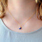 Lapis Lazuli Crescent Moon Necklace