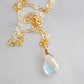 Mystic Rainbow Droplet Quartz Necklace