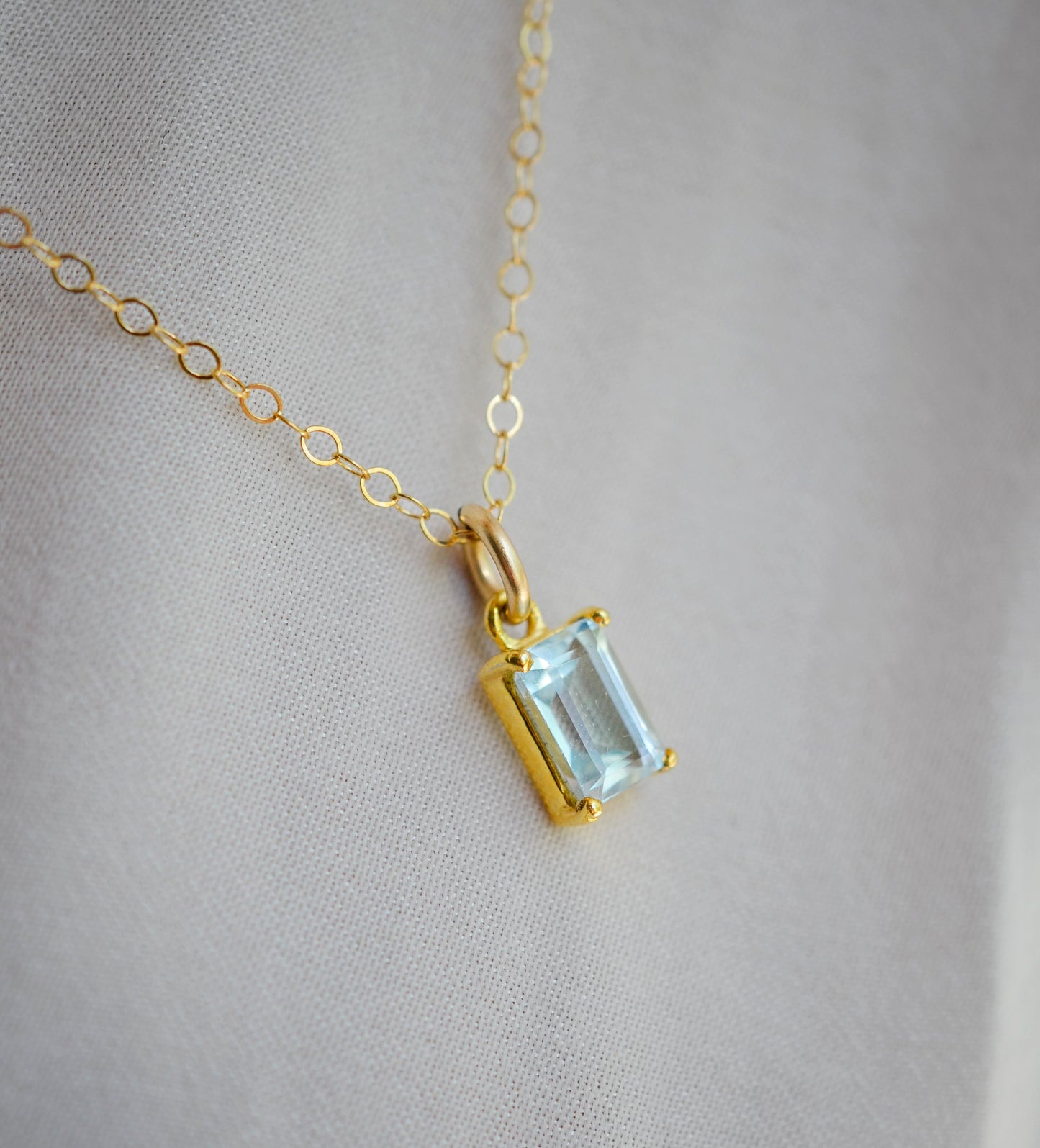 Azura Necklace - Blue Aquamarine