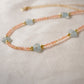 Kyanite and Sunstone Beaded Necklace