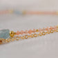 Kyanite and Sunstone Beaded Necklace