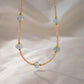 Kyanite and Sunstone Beaded Necklace