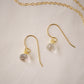 Dainty Crystal Quartz Dangle Earrings