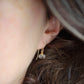 Dainty Crystal Quartz Dangle Earrings