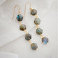 Azora Earrings - Hexagonal Labradorite