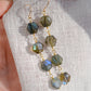 Azora Earrings - Hexagonal Labradorite