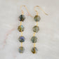 Azora Earrings - Hexagonal Labradorite