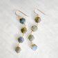 Azora Earrings - Hexagonal Labradorite