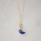 Lapis Lazuli Crescent Moon Necklace