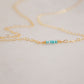 Minimalist Turquoise Bar Necklace