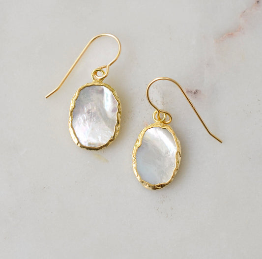 Mother Of Pearl Shimmer Earrings