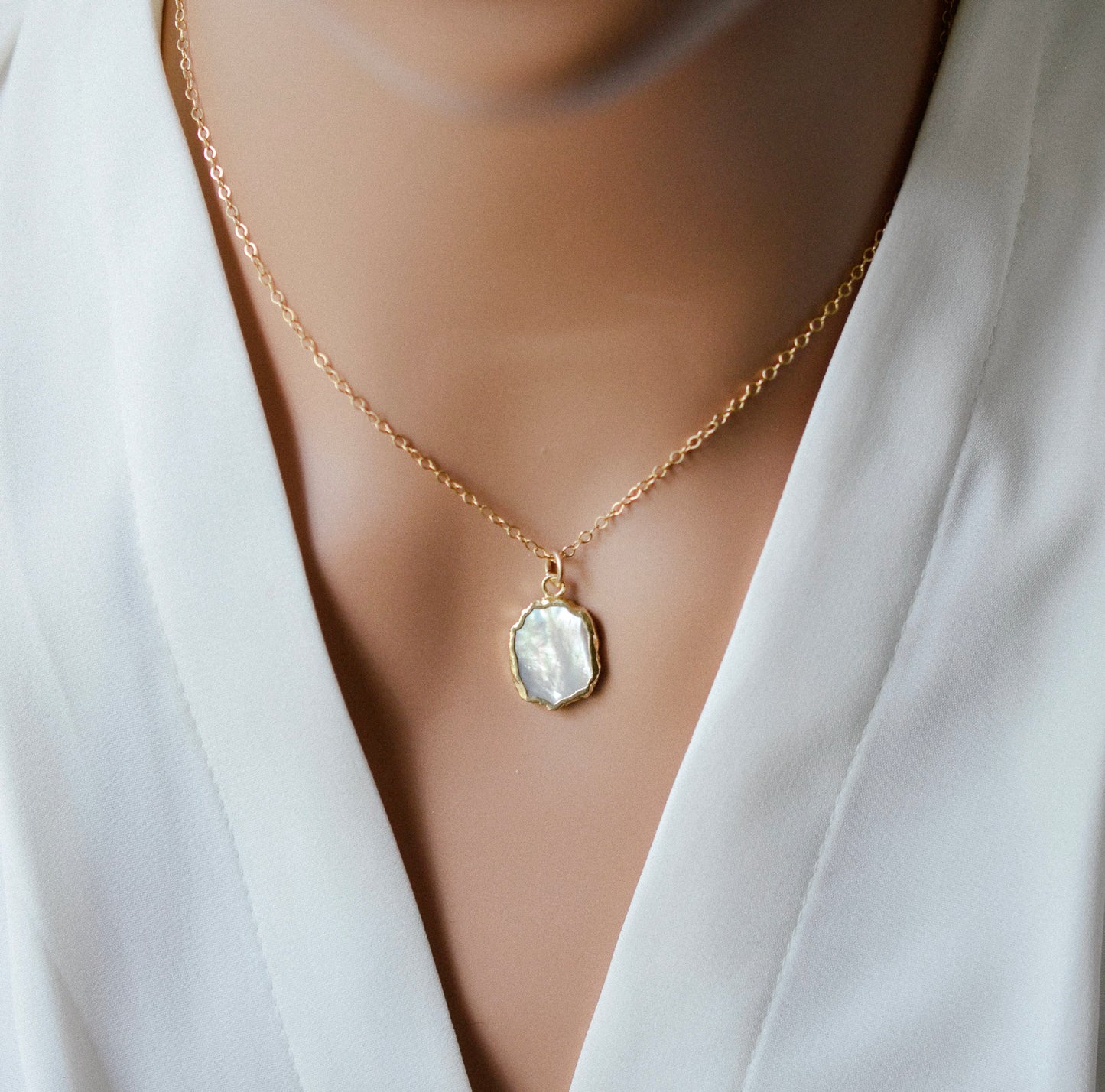 Shimmer Pearl Necklace