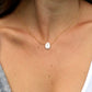 Natural White Freshwater Pearl Necklace, Sterling Silver or 14k Gold Filled