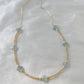 Kyanite and Sunstone Beaded Necklace