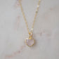 Rose Quartz Heart Pendant in 14k Gold Filled or Sterling Silver