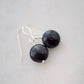 Genuine Shungite Earrings in Sterling Silver or 14k Gold Filled