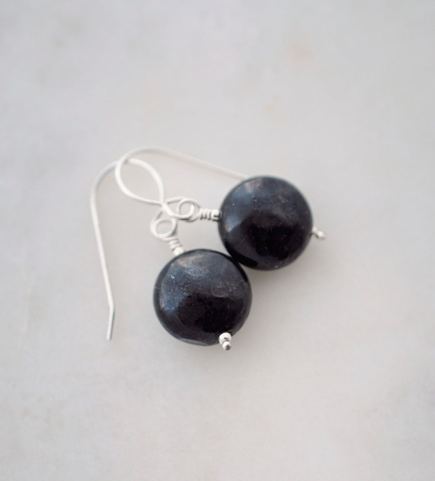 Genuine Shungite Earrings in Sterling Silver or 14k Gold Filled