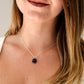 Natural Shungite Round Pendant Necklace