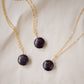 Natural Shungite Round Pendant Necklace