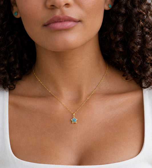 Star Necklace: Labradorite