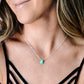 Genuine Arizona Turquoise Teardrop Necklace