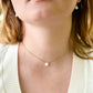 White Quartz Teardrop Necklace