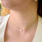 White Quartz Teardrop Necklace