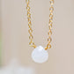 White Quartz Teardrop Necklace