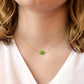 Green Chrysoprase Necklace, Sterling Silver or 14k Gold Filled