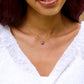 Raw Ruby Drop Necklace