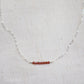 Garnet Bar Necklace