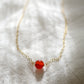 Carnelian Coin Necklace