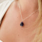 Natural Fluorite Necklace, Sterling Silver or 14k Gold Filled Chain