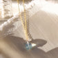 Natural Fluorite Necklace, Sterling Silver or 14k Gold Filled Chain