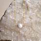 Natural White Howlite Gemstone Necklace, Sterling Silver, 14k Gold Filled, Minimalist Style