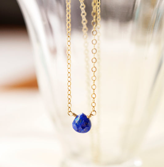 Lapis Lazuli Teardrop Necklace