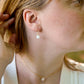 Small Natural White Milky Quartz Earrings