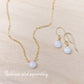 Small Natural White Milky Quartz Earrings