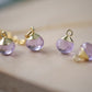 Tiny Minimalist Amethyst Drop Necklace, 14k Gold Filled