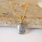 black sunstone necklace, sunstone pendant, jewelry, black gemstone, crystal, raw rough, gold, sterling silver