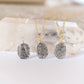 black sunstone necklace, sunstone pendant, jewelry, black gemstone, crystal, raw rough, gold, sterling silver
