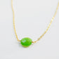 Green Chrysoprase Necklace, Sterling Silver or 14k Gold Filled