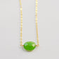 Green Chrysoprase Necklace, Sterling Silver or 14k Gold Filled