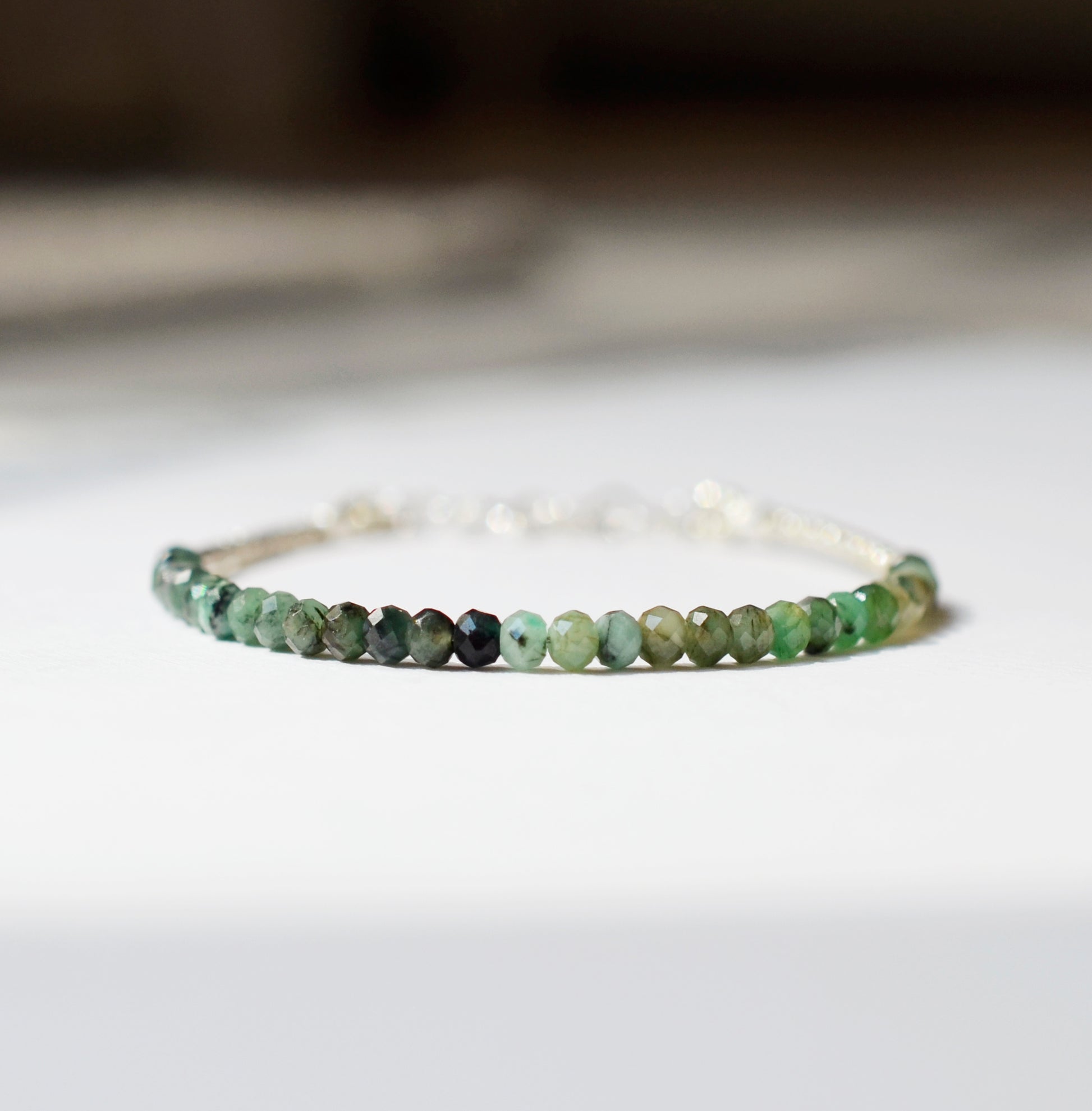Beaded Gemstone Bracelet, Sterling Silver, 14k Gold Filled, layering bracelets, crystal bracelets