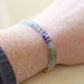 Natural Multi Color Fluorite Gemstone Bracelet